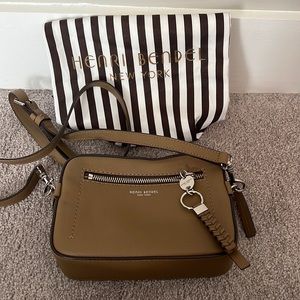 Authentic Henri Bendel taupe Crossbody